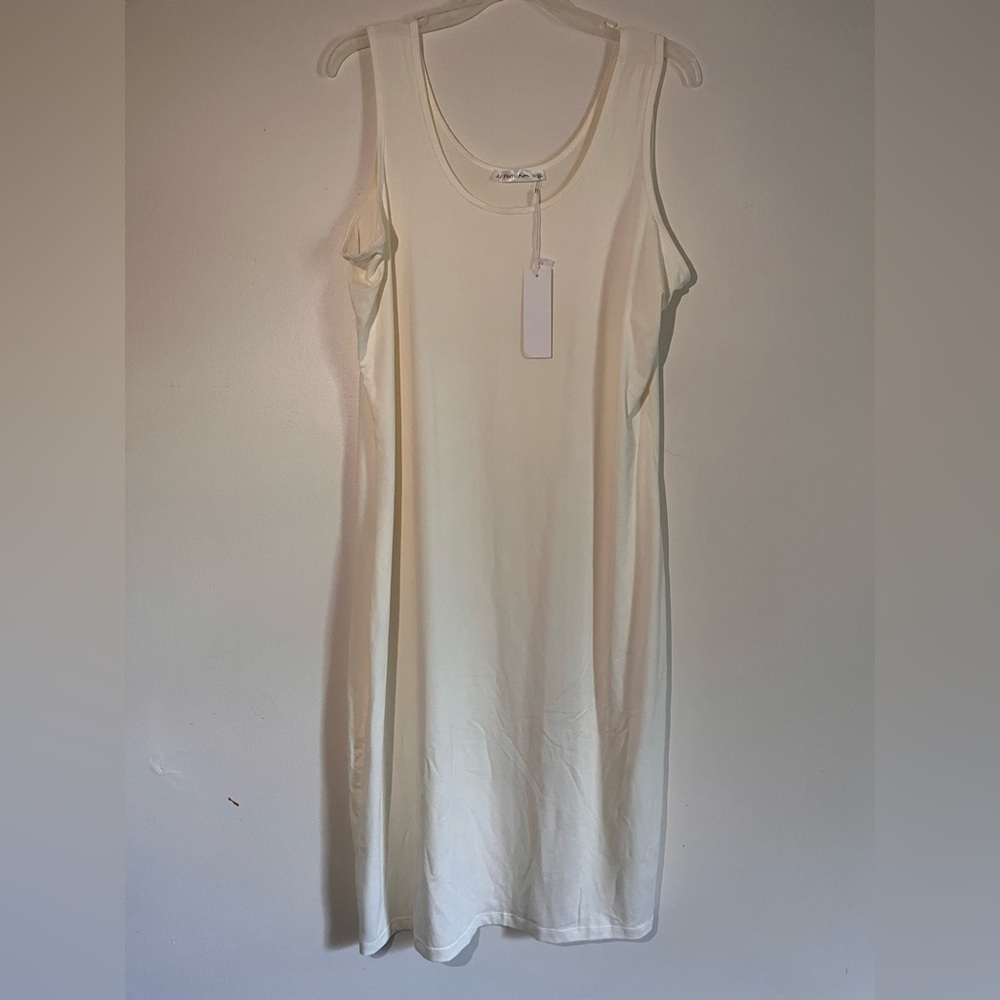 Off white tank dress